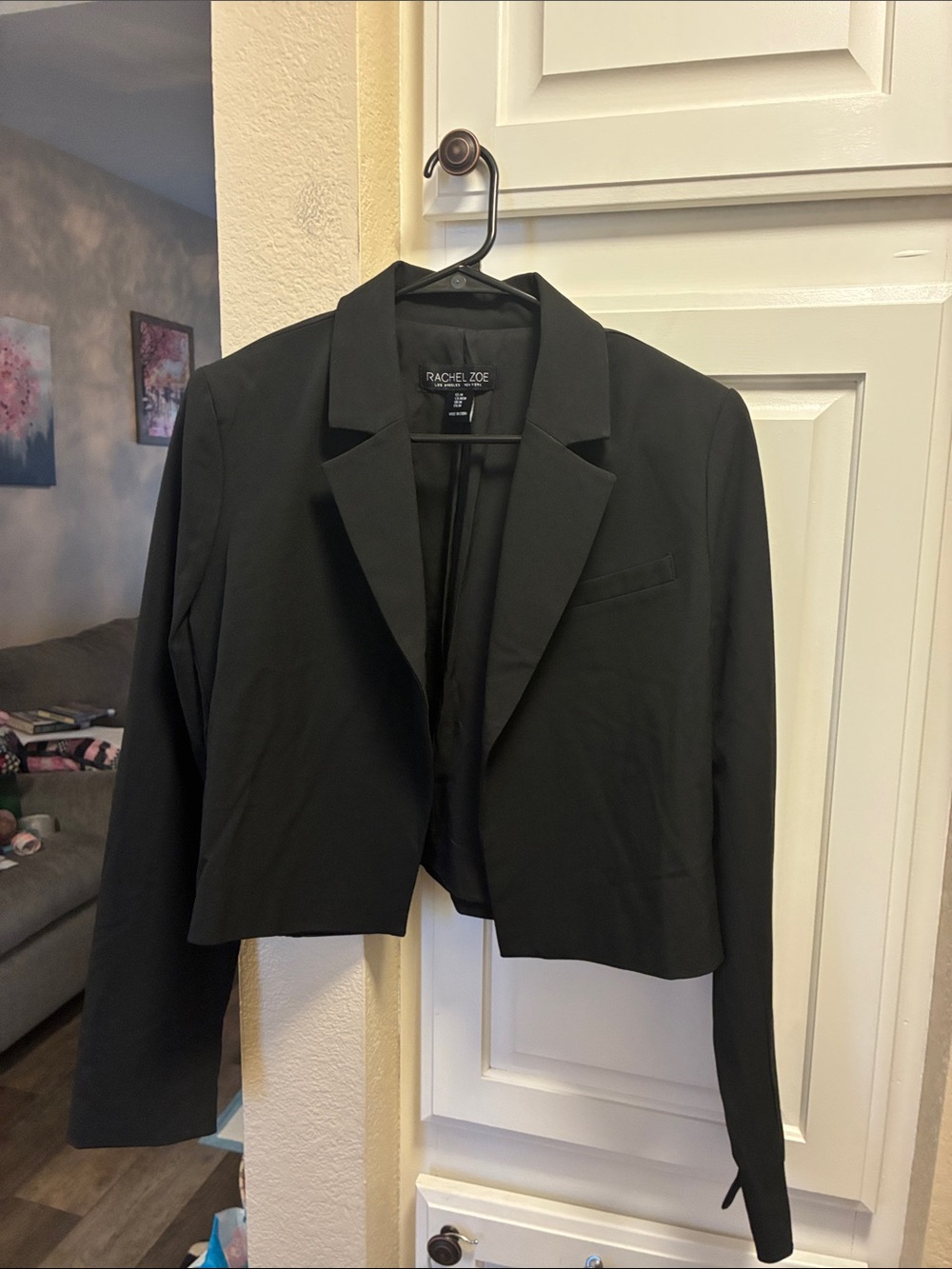 Rachel Zoe Black Cropped Blazer Jacket